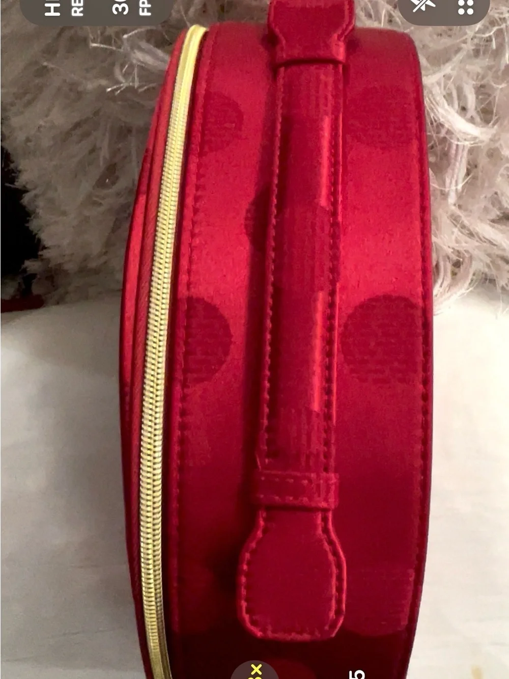 ❤️ESTÉE LAUDER Red Polka Dot Print Cosmetic Case❤️